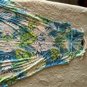 Drapey but not clingy… jersey sundress. Jeweled subtly. Sz M